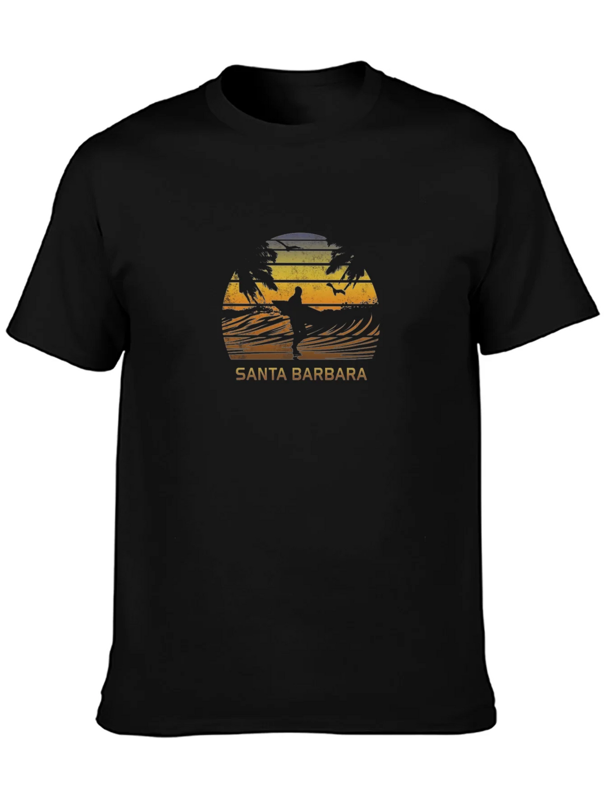 Santa Barbara Surfer Graphic T-Shirt product image 2