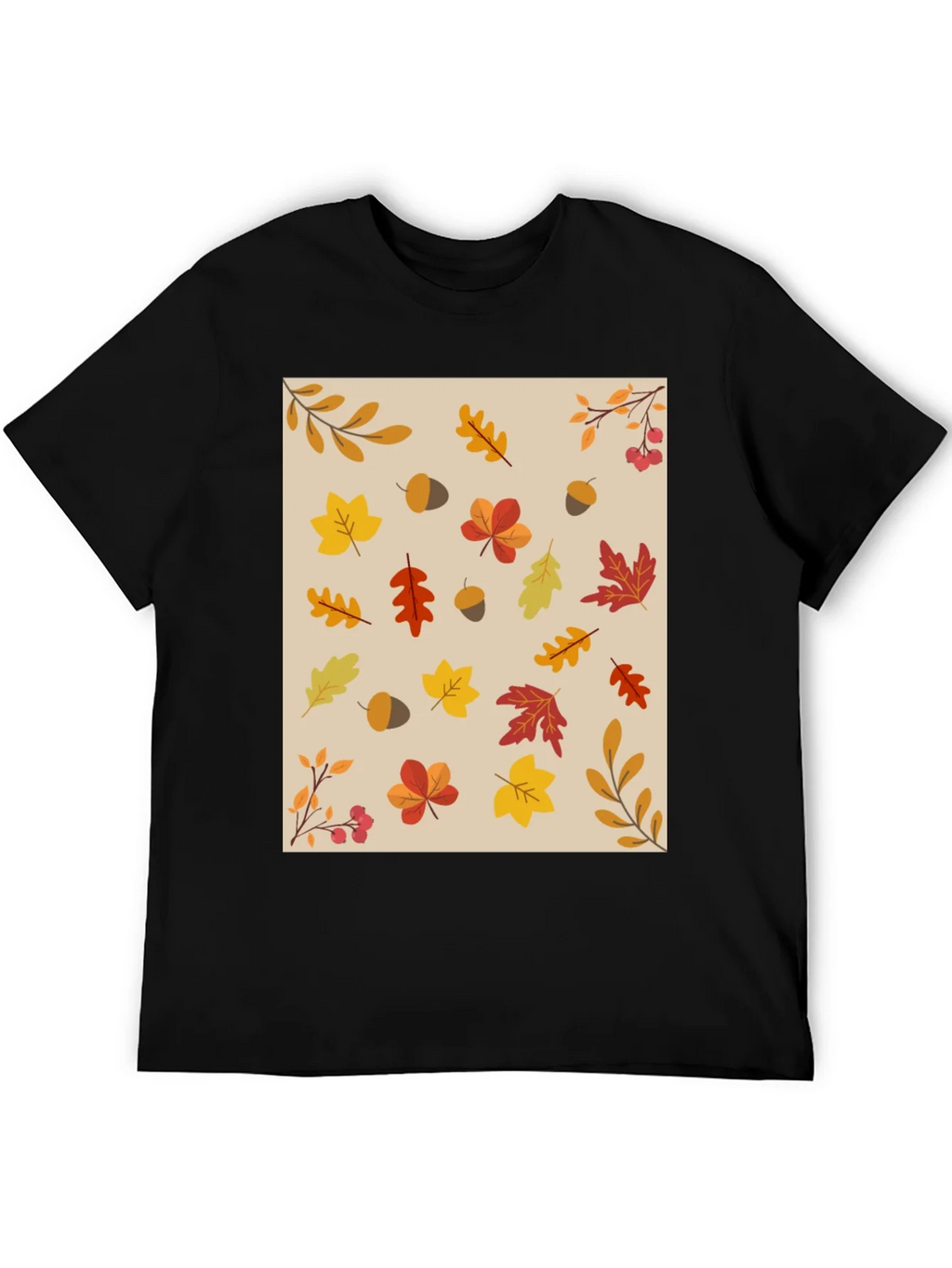 Fall Leaves Pattern T-Shirt product image 5