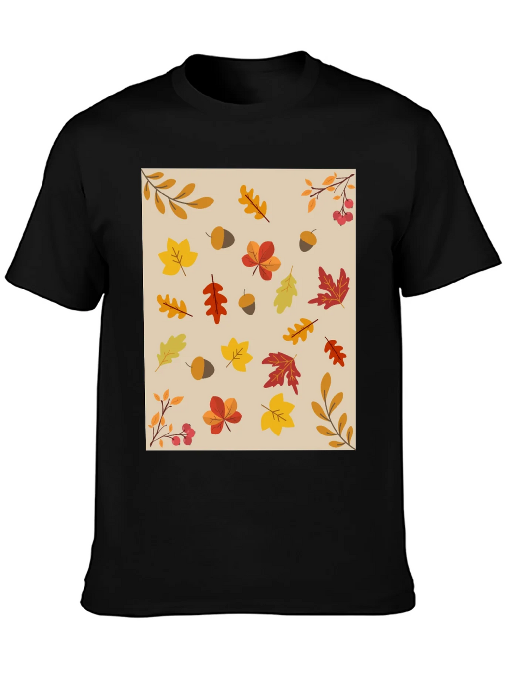 Fall Leaves Pattern T-Shirt product image 3