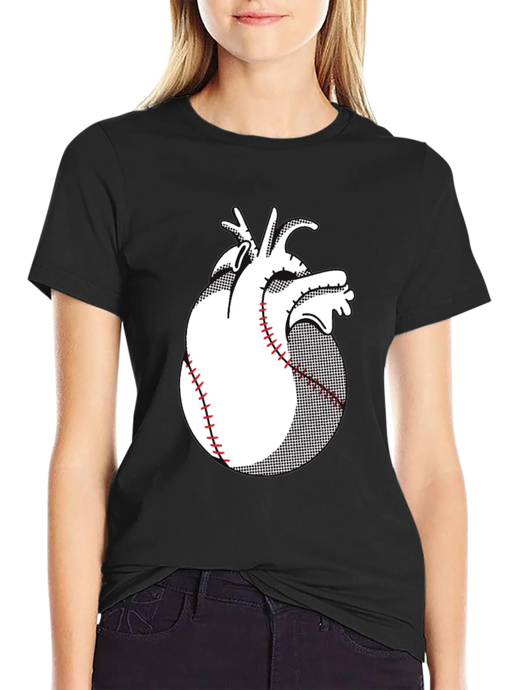 Anatomical Heart Baseball Graphic Tee product image 2