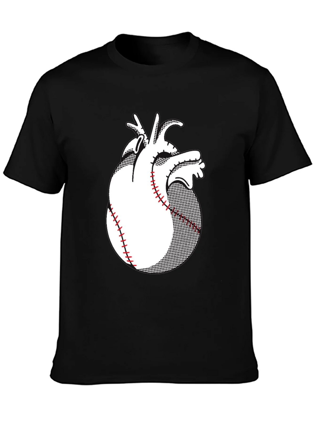 Anatomical Heart Baseball Graphic Tee product image 3