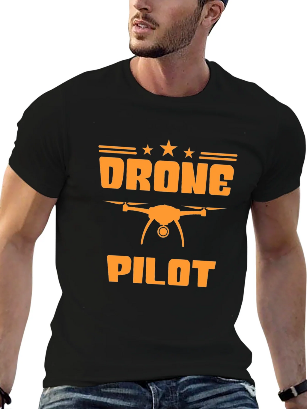 Drone Pilot Graphic Tee - Black T-Shirt product image 6