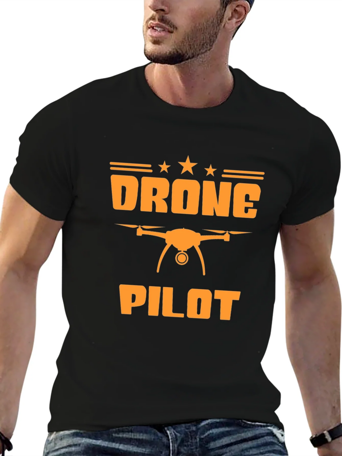 Drone Pilot Graphic Tee - Black T-Shirt product image 6