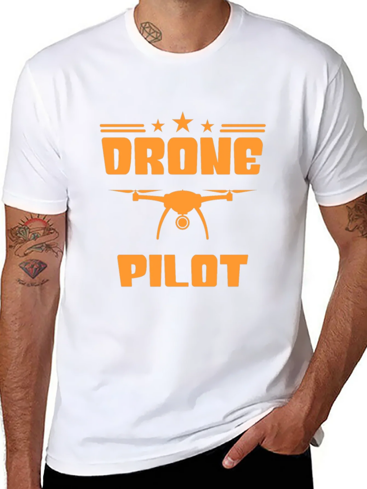 Drone Pilot Graphic Tee - Black T-Shirt product image 7