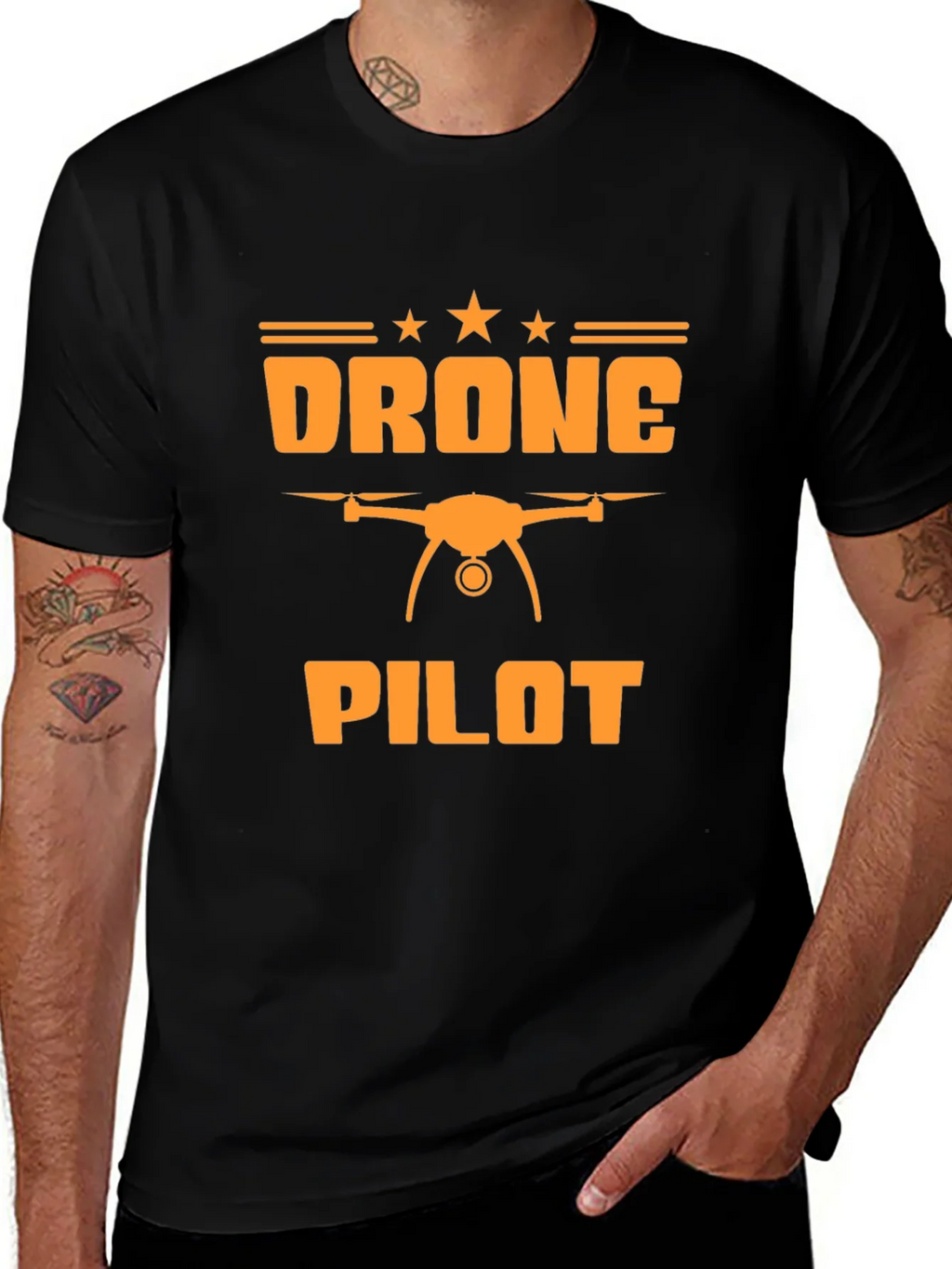 Drone Pilot Graphic Tee - Black T-Shirt product image 1