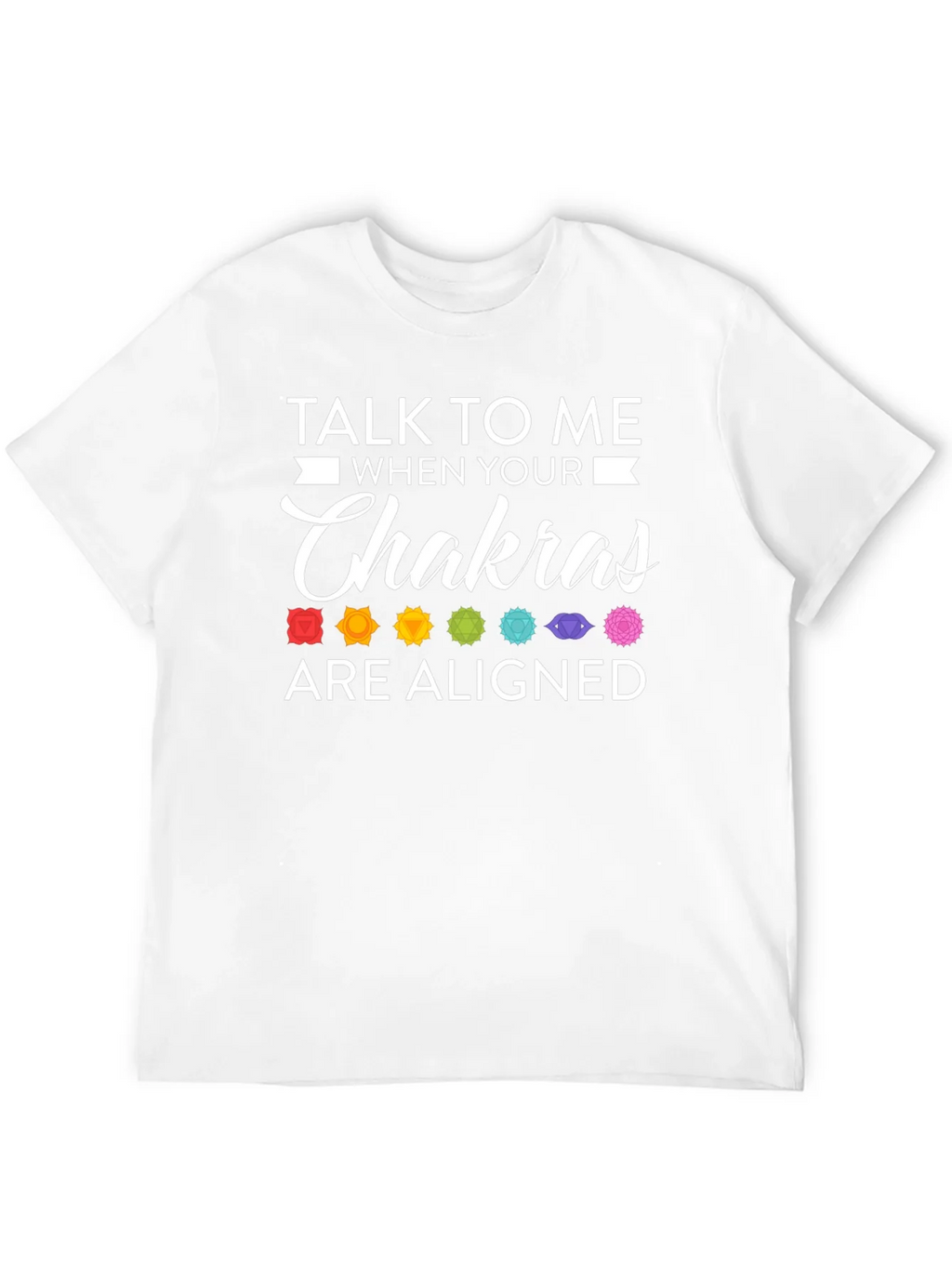 Aligned Chakras Graphic T-Shirt Black Cotton Blend product image 11