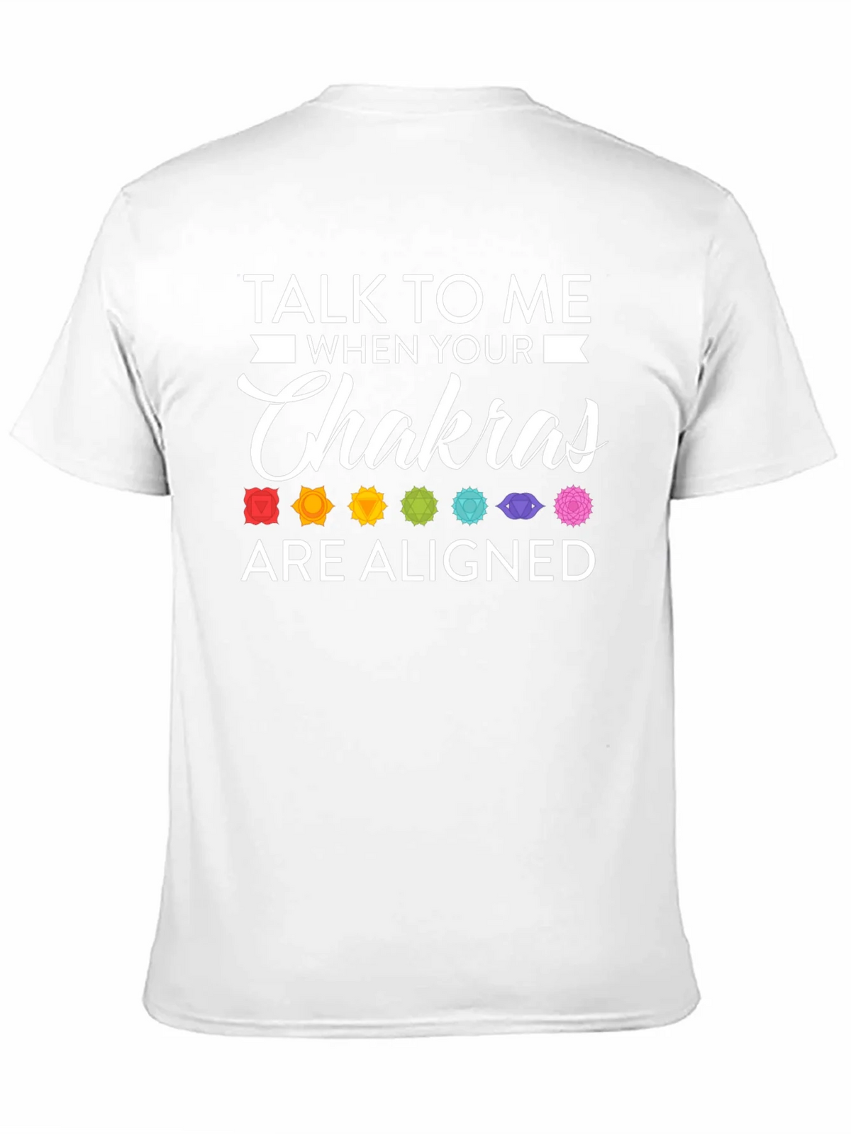 Aligned Chakras Graphic T-Shirt Black Cotton Blend product image 10