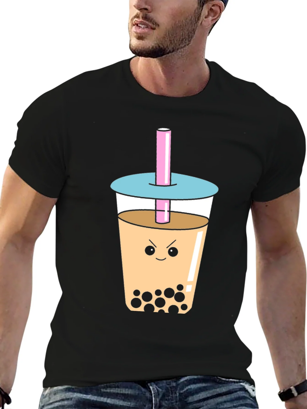 Angry Bubble Tea Graphic Tee product image 4