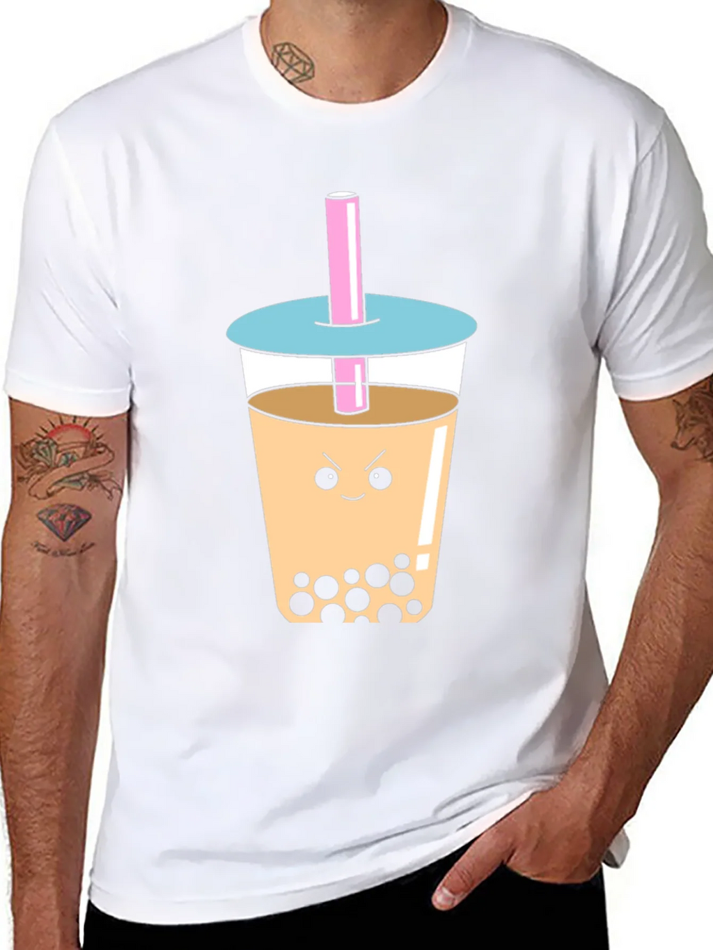 Angry Bubble Tea Graphic Tee product image 5