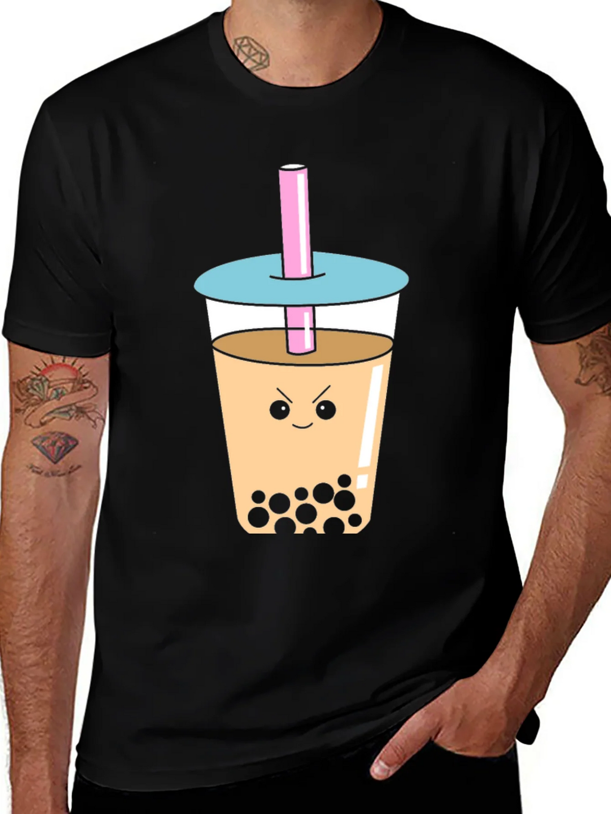 Angry Bubble Tea Graphic Tee product image 1