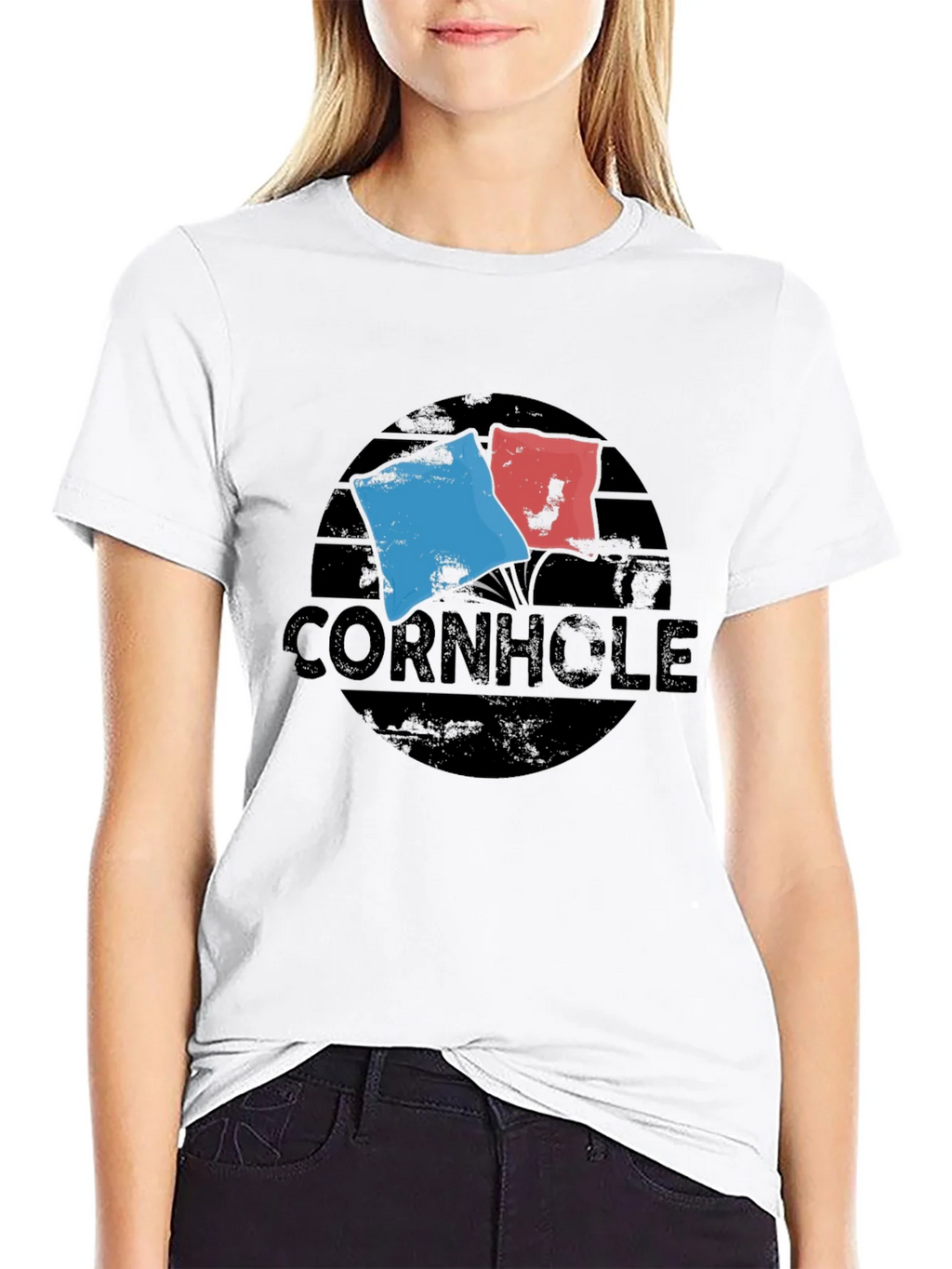 Cornhole Flags Graphic T-Shirt product image 8