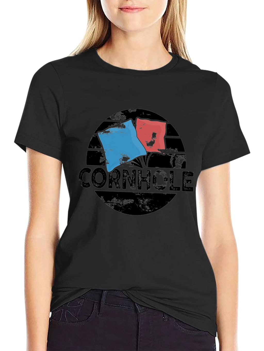 Cornhole Flags Graphic T-Shirt product image 2