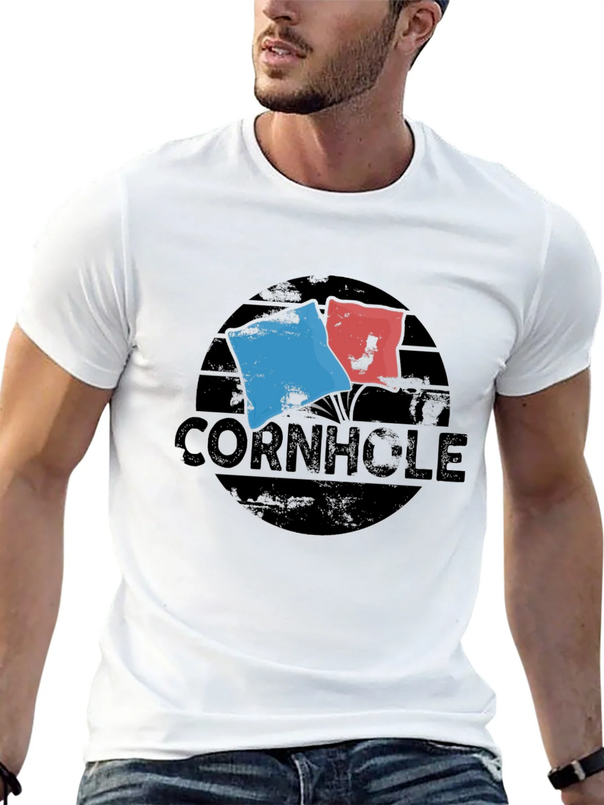 Cornhole Flags Graphic T-Shirt product image 12