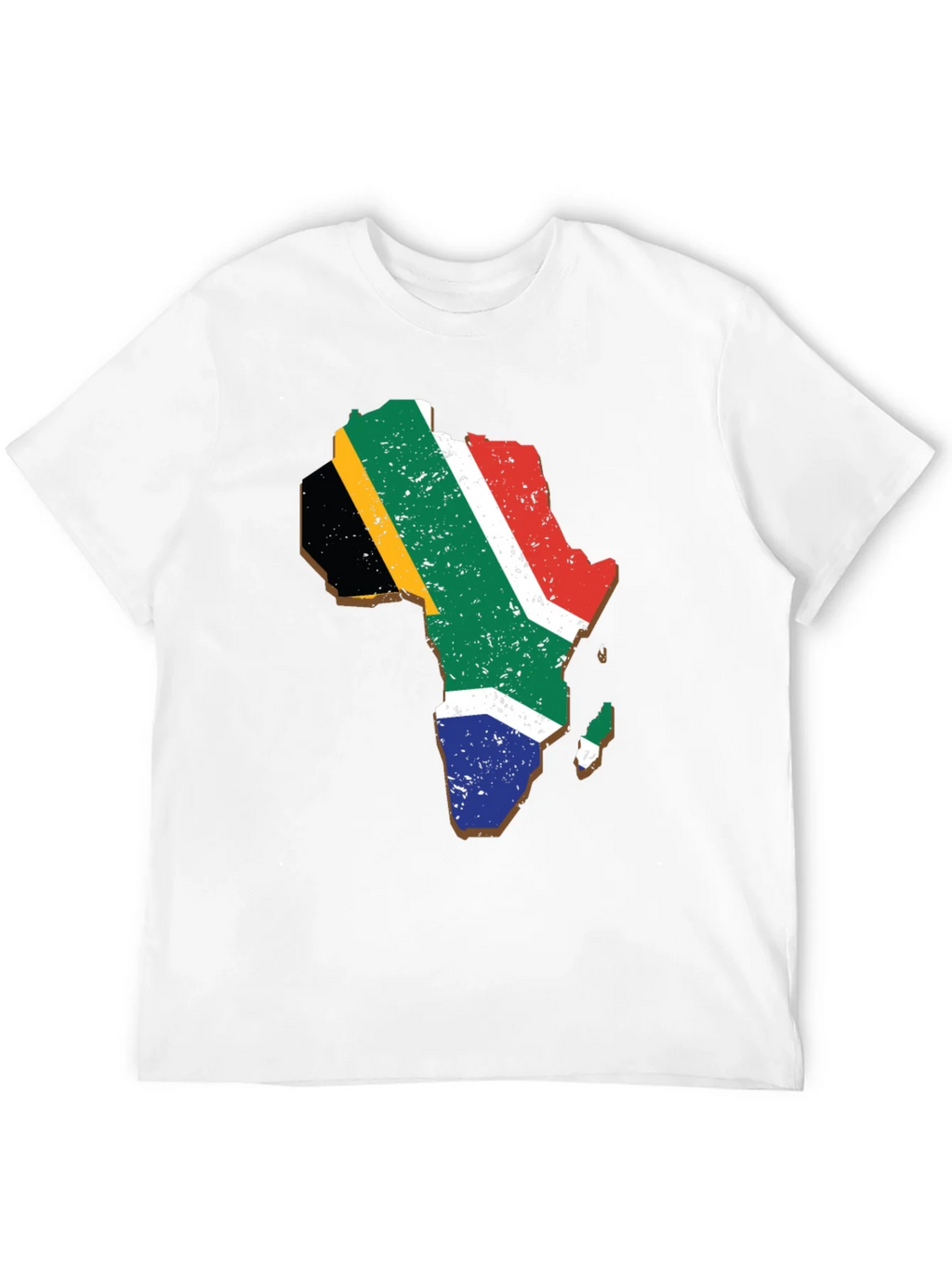 Africa Map Flag T-Shirt - Black Graphic Tee product image 7