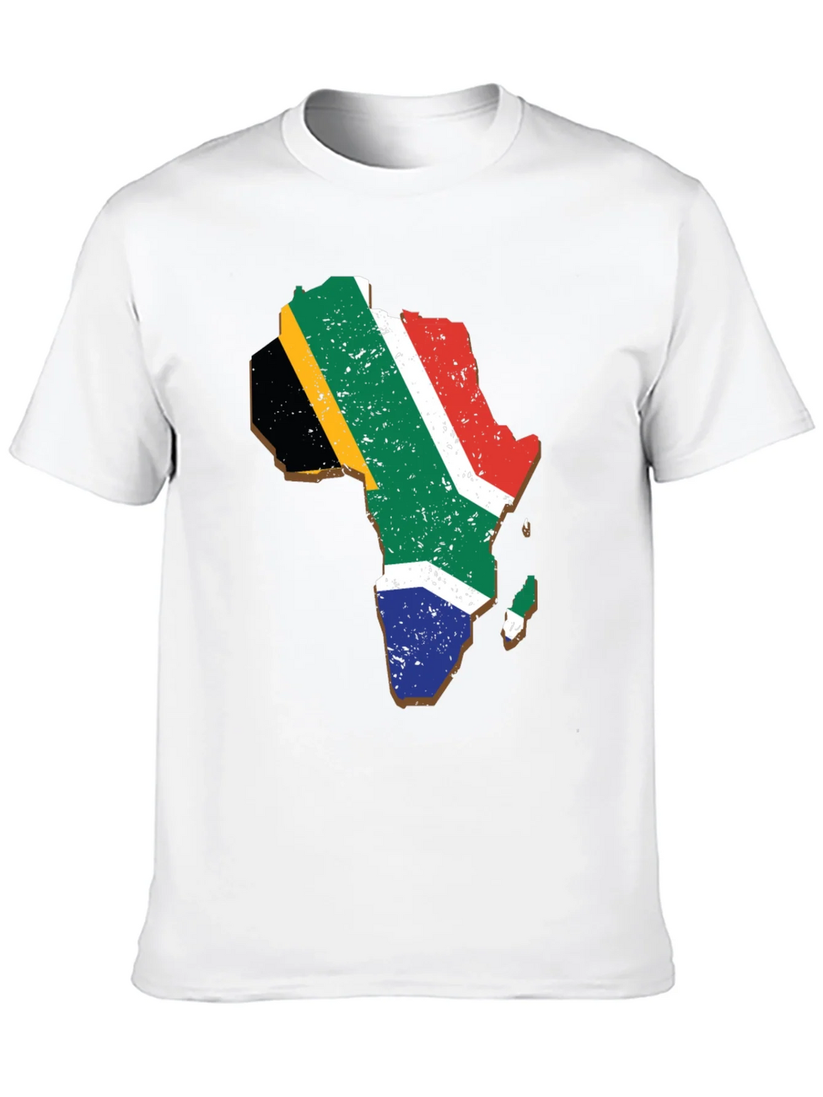 Africa Map Flag T-Shirt - Black Graphic Tee product image 6