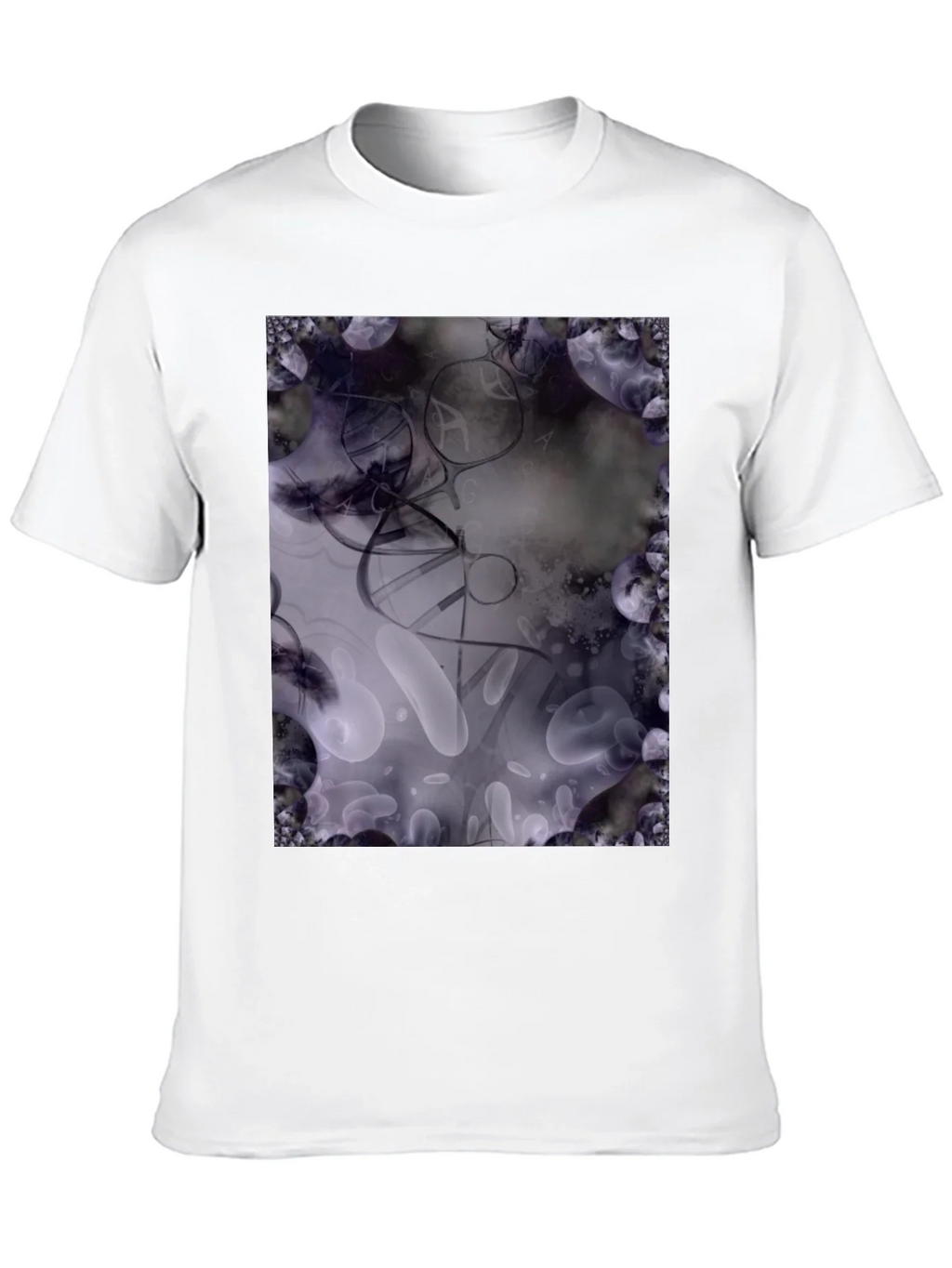 Abstract Art T-Shirt: Black Cotton Blend Tee product image 8
