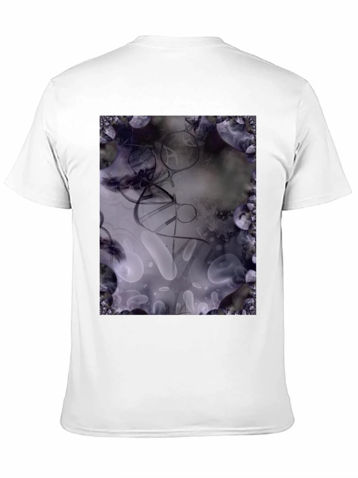 Abstract Art T-Shirt: Black Cotton Blend Tee product image 9