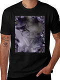 Abstract Art T-Shirt: Black Cotton Blend Tee product image 1