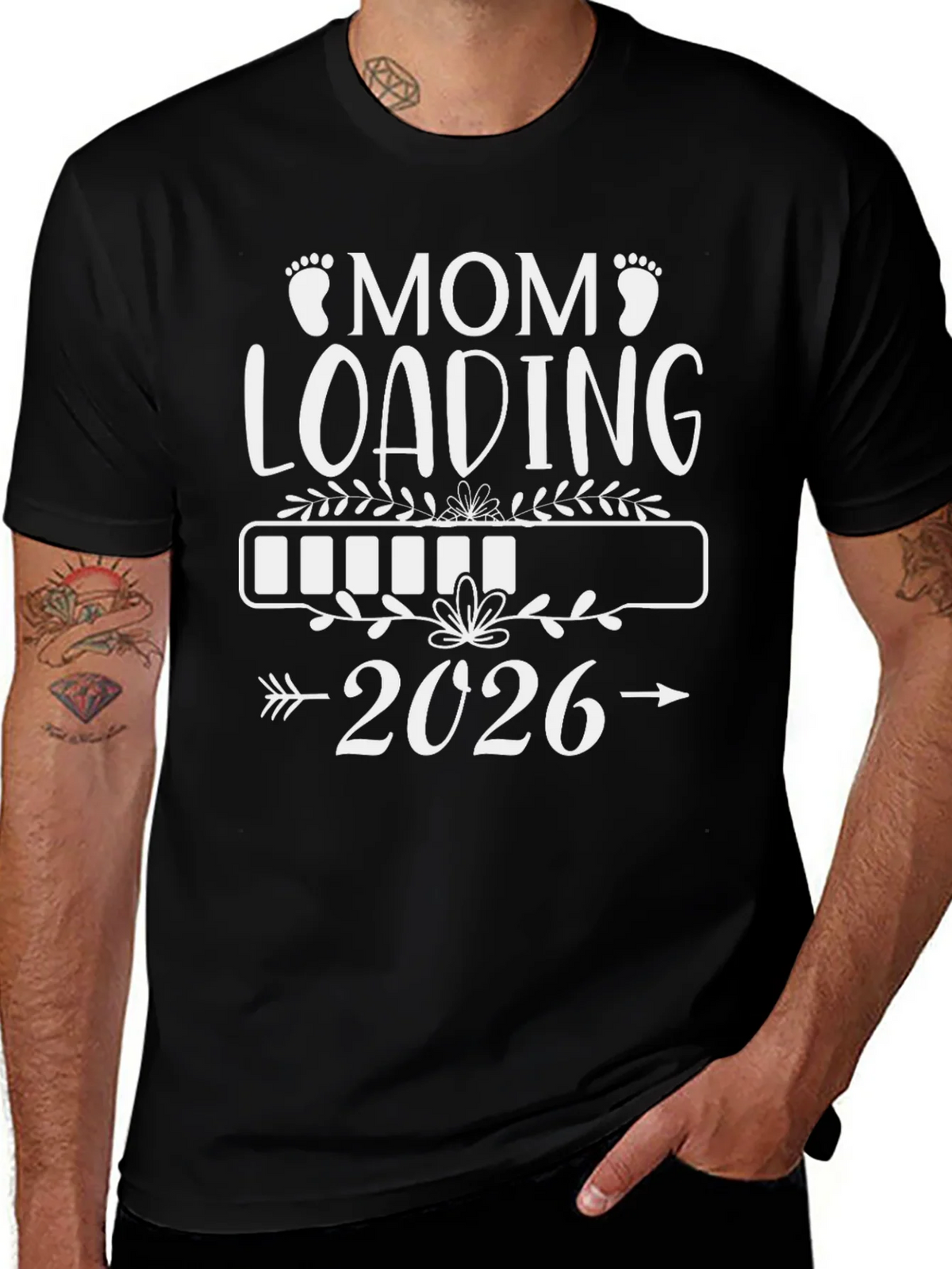 Mom Loading 2026 T-Shirt - Expecting Tee product image 1