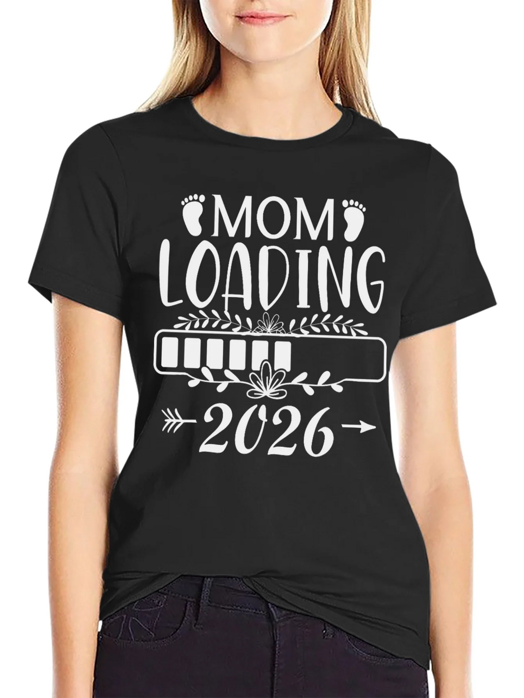 Mom Loading 2026 T-Shirt - Expecting Tee product image 2