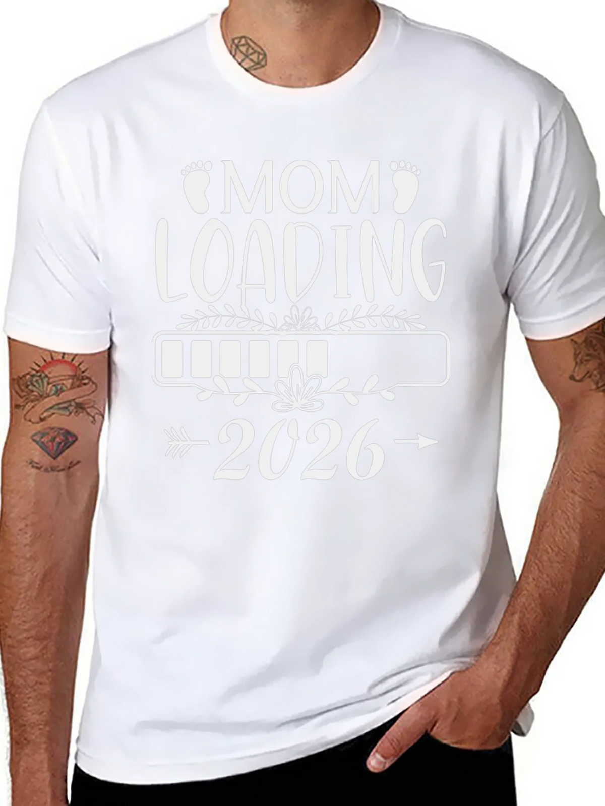 Mom Loading 2026 T-Shirt - Expecting Tee product image 6