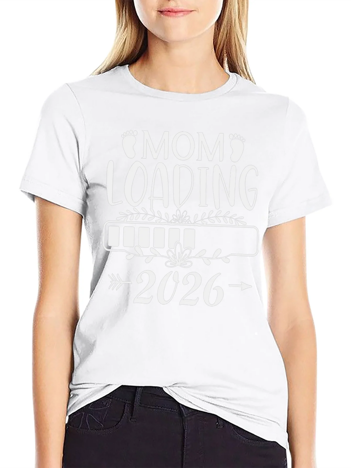 Mom Loading 2026 T-Shirt - Expecting Tee product image 7