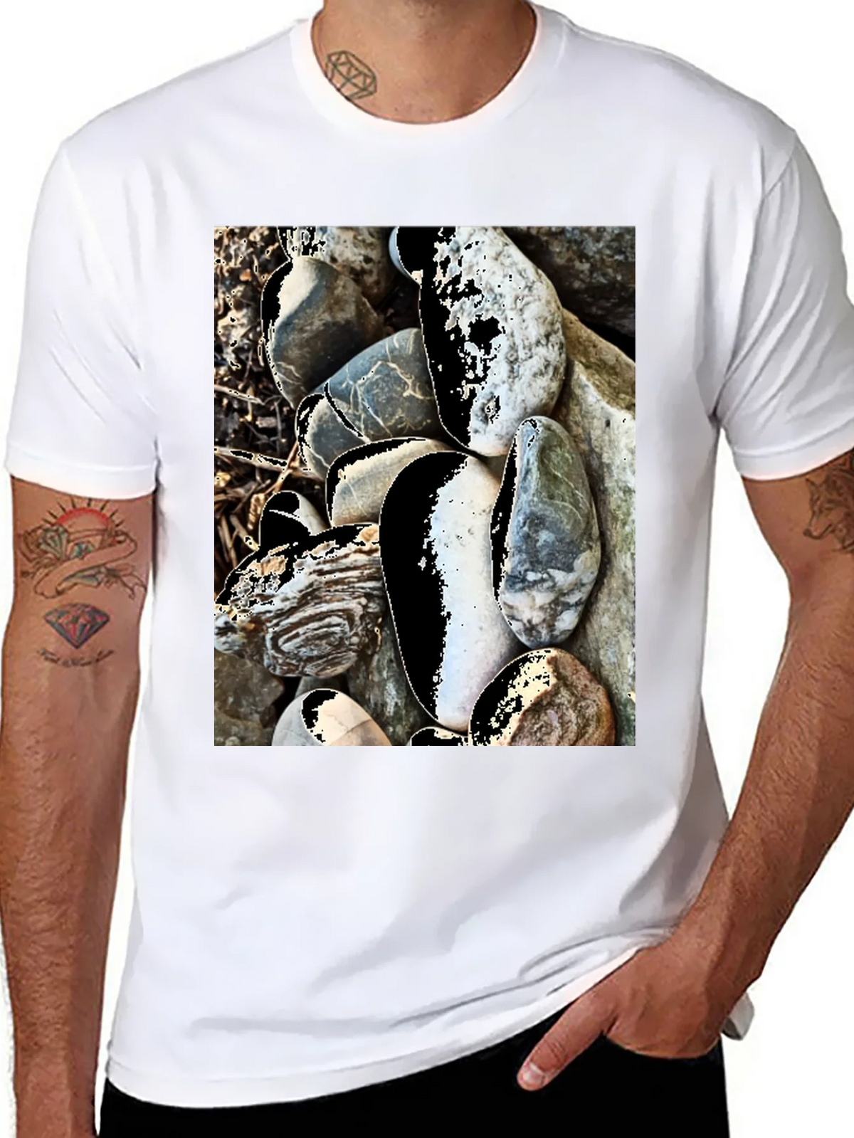 Abstract Stone T-Shirt product image 7