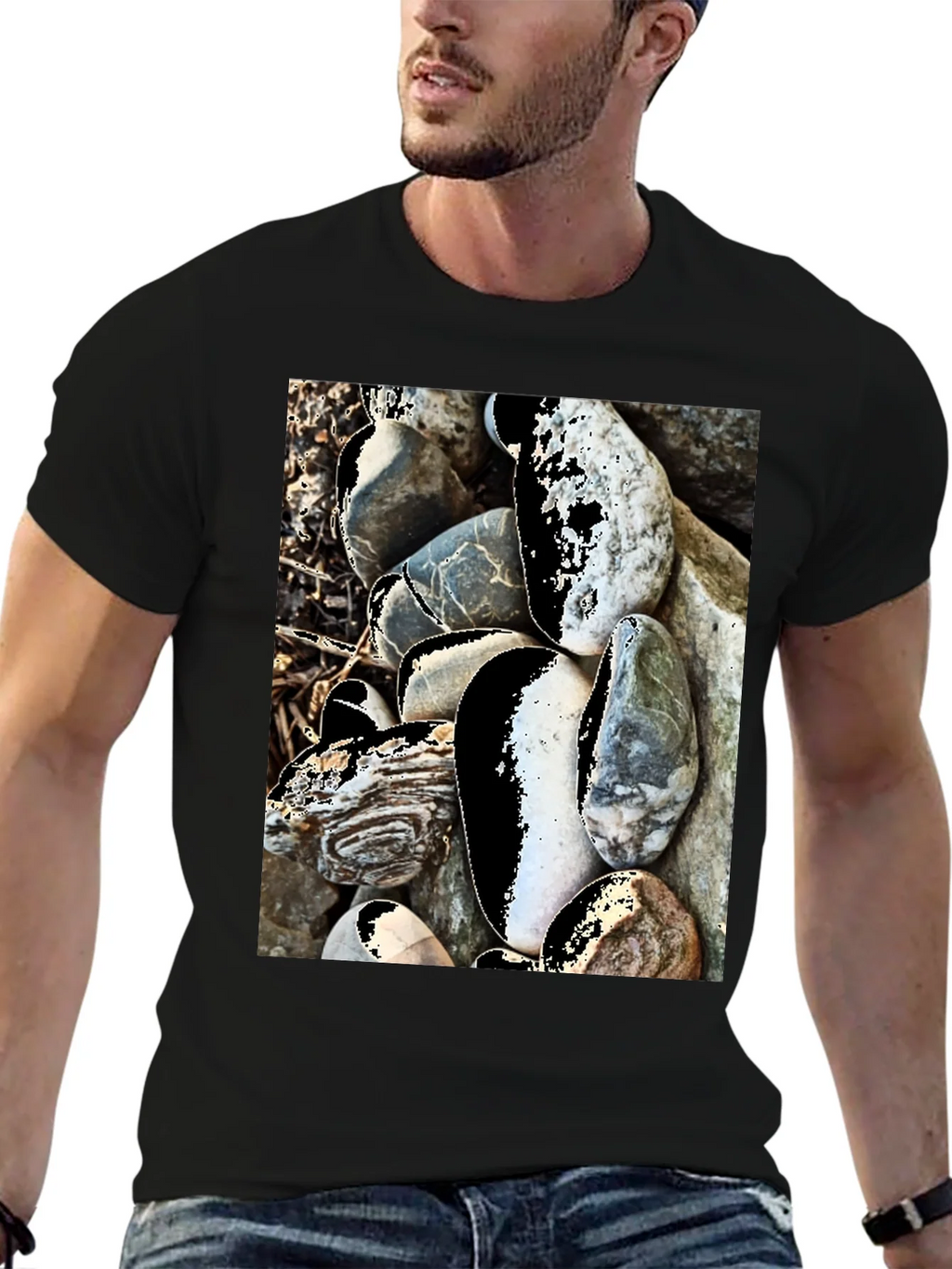 Abstract Stone T-Shirt product image 6