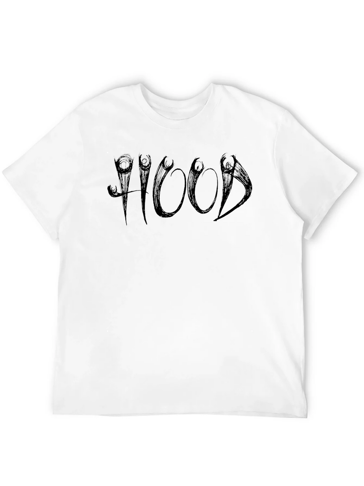 Edgy Black HOOD Graphic Tee product image 8