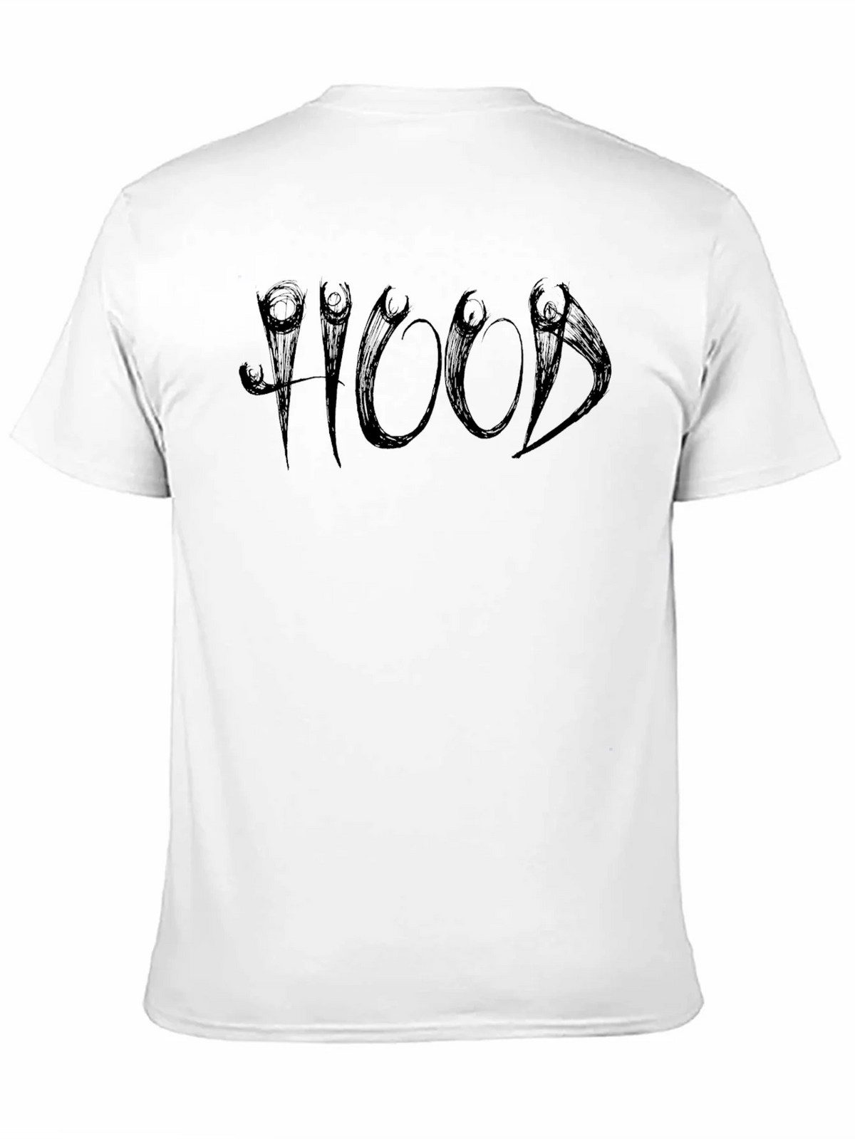 Edgy Black HOOD Graphic Tee product image 7