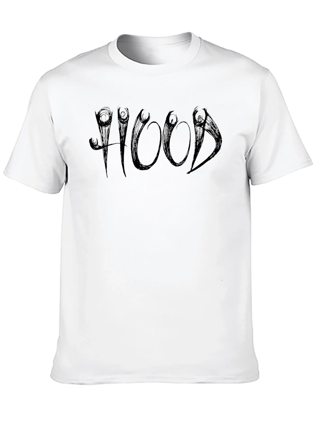 Edgy Black HOOD Graphic Tee product image 6
