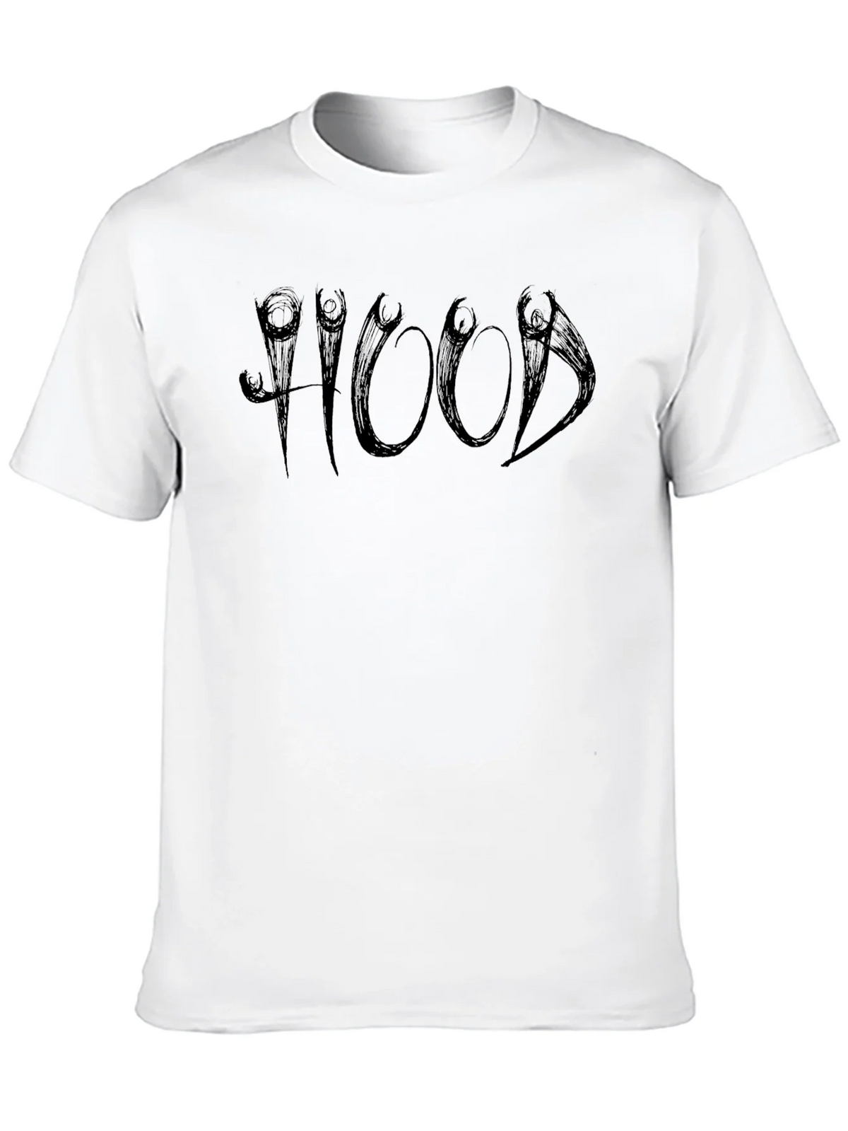 Edgy Black HOOD Graphic Tee product image 6