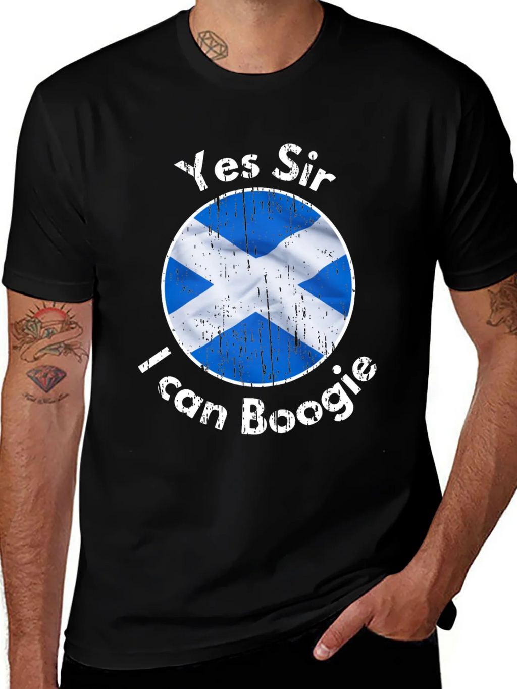 Yes Sir I Can Boogie Scotland Flag Graphic T-Shirt product image 1