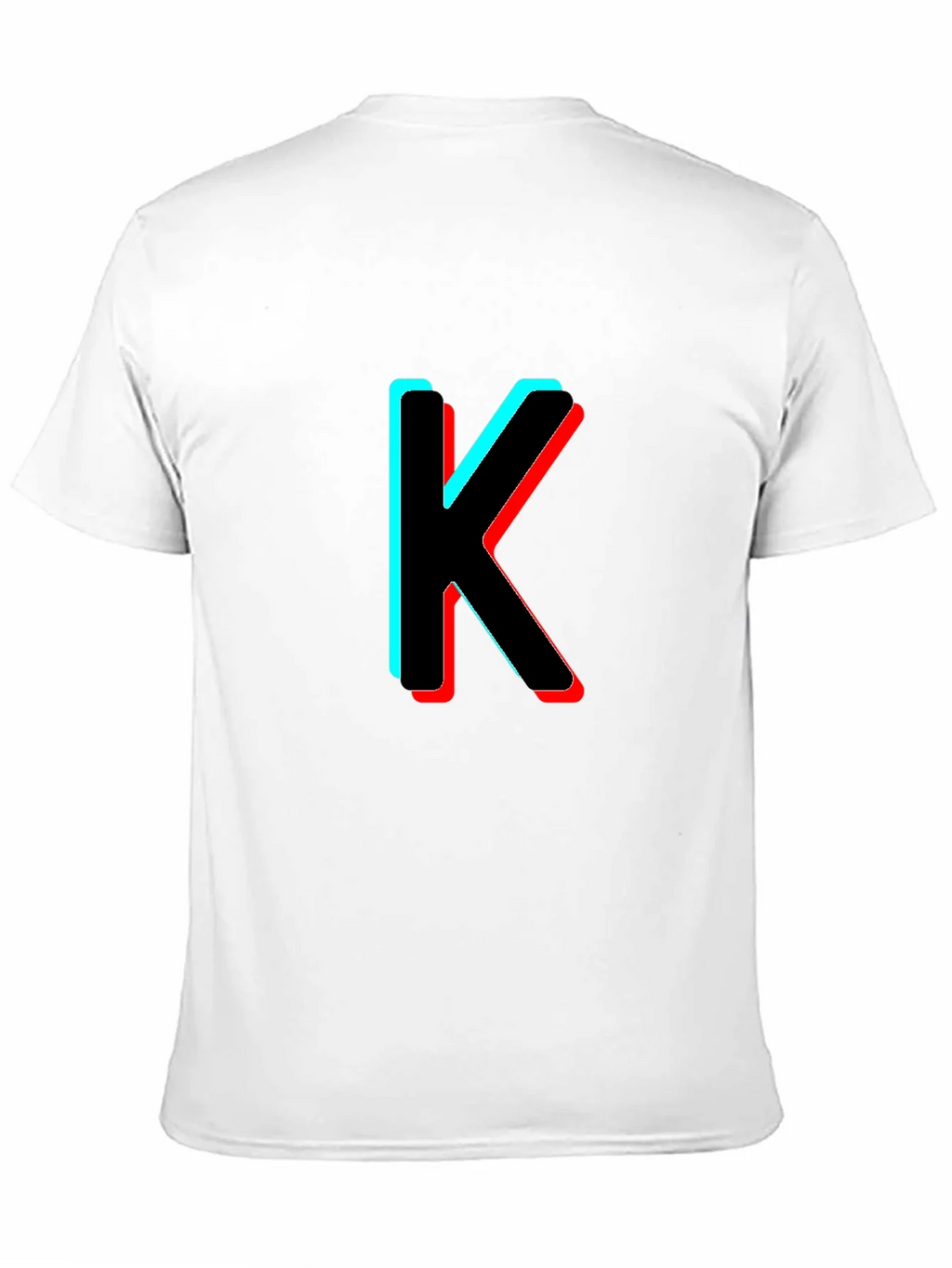 3D Letter K Black T-Shirt product image 10