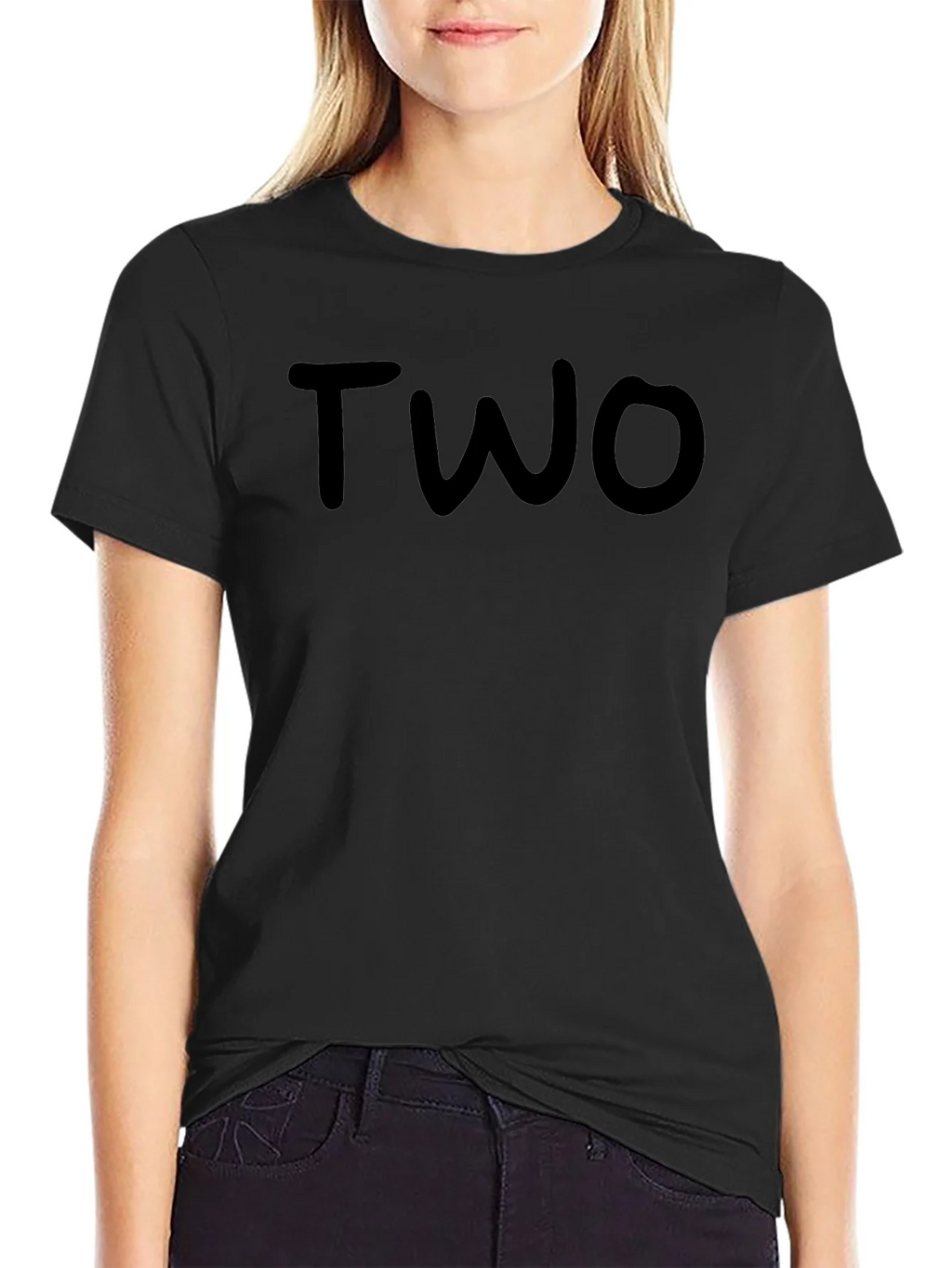 Black T-Shirt - TWO Graphic Tee product image 2