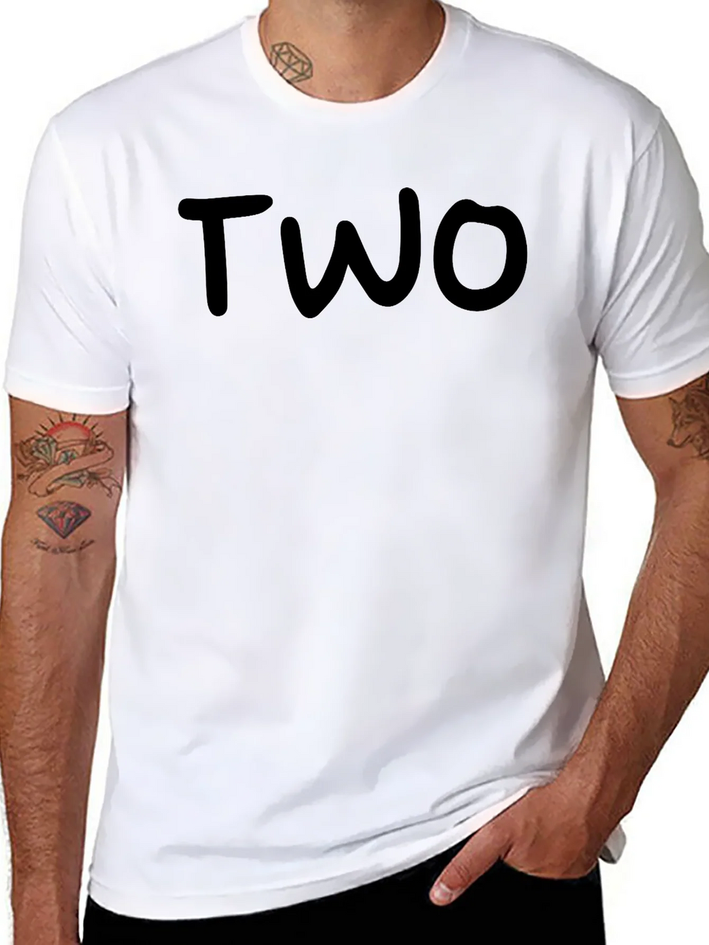 Black T-Shirt - TWO Graphic Tee product image 7