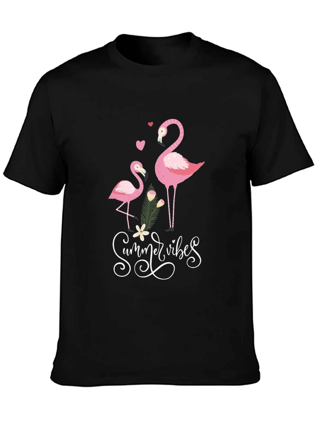 Summer Vibes Flamingo Graphic Tee product image 3