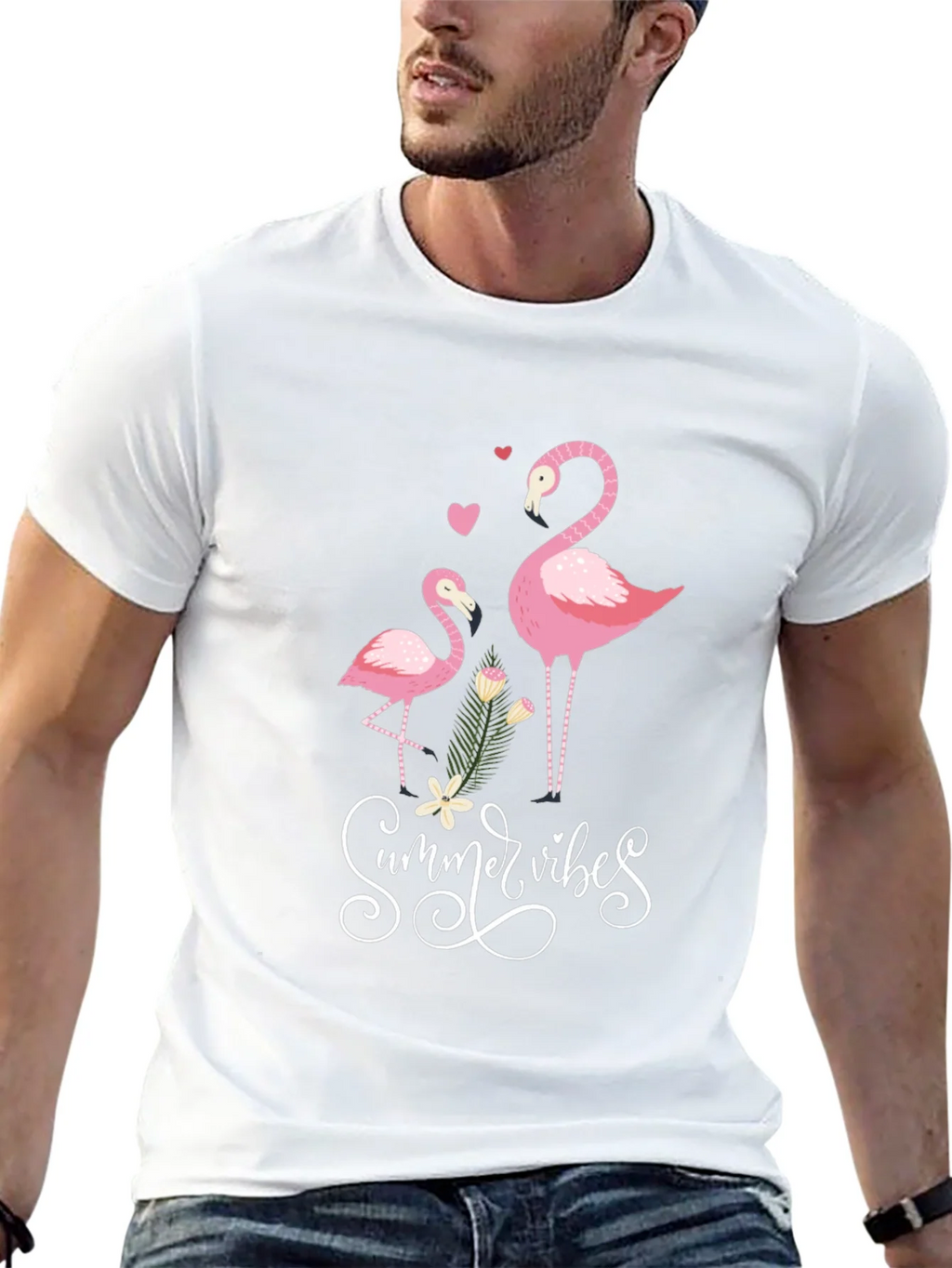 Summer Vibes Flamingo Graphic Tee product image 12