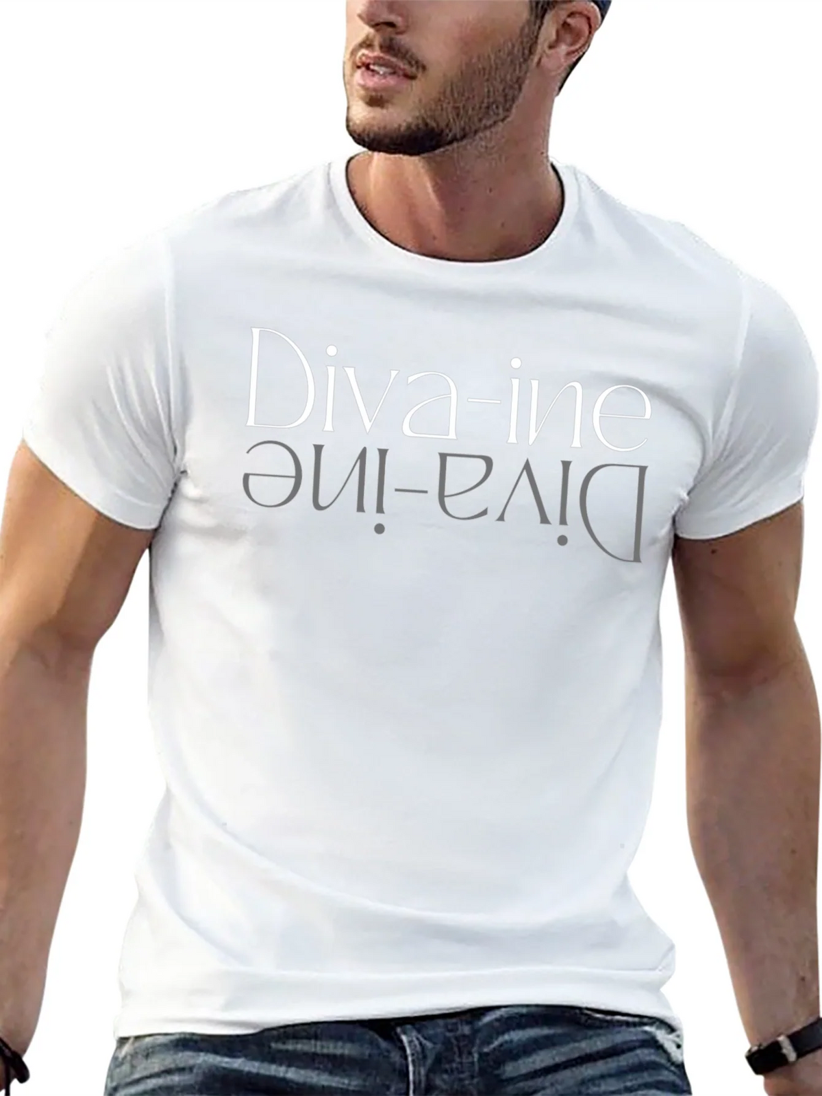 Diva-ine Reflective Graphic Tee - Black product image 10