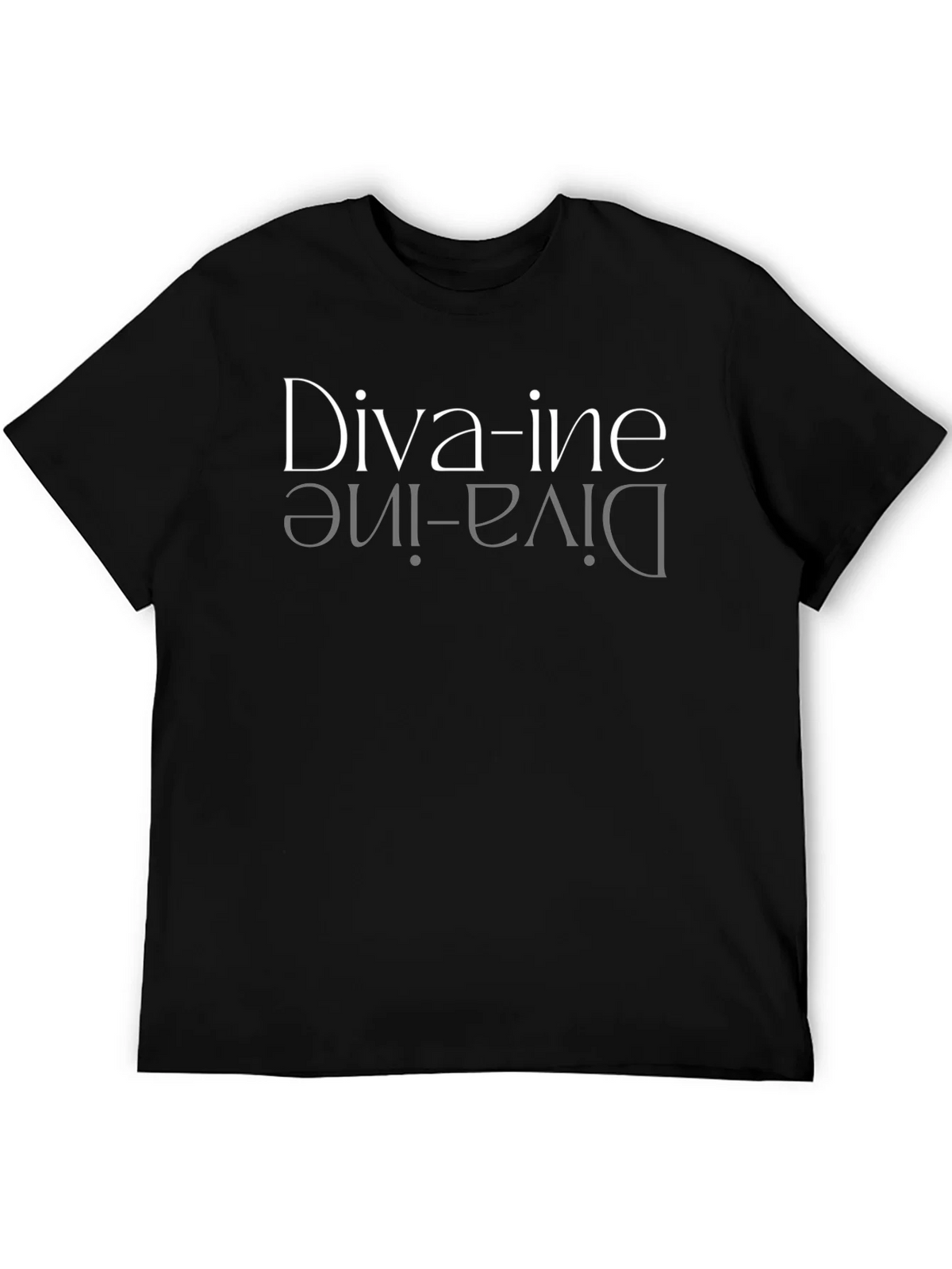 Diva-ine Reflective Graphic Tee - Black product image 3