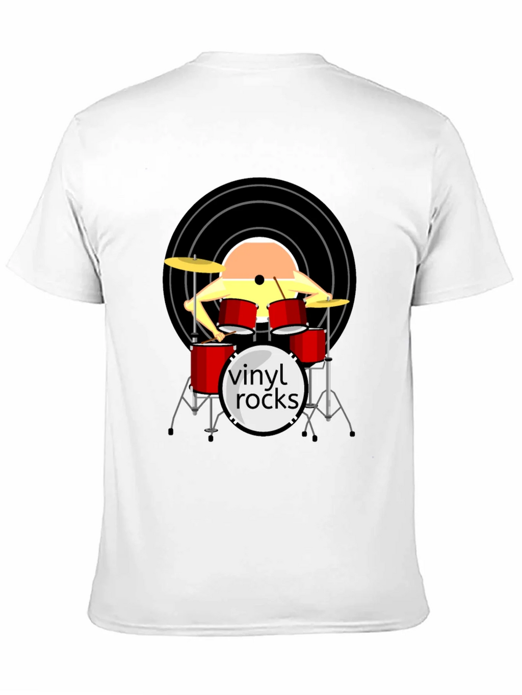 Vinyl Rocks Drum Set Graphic Tee product image 9