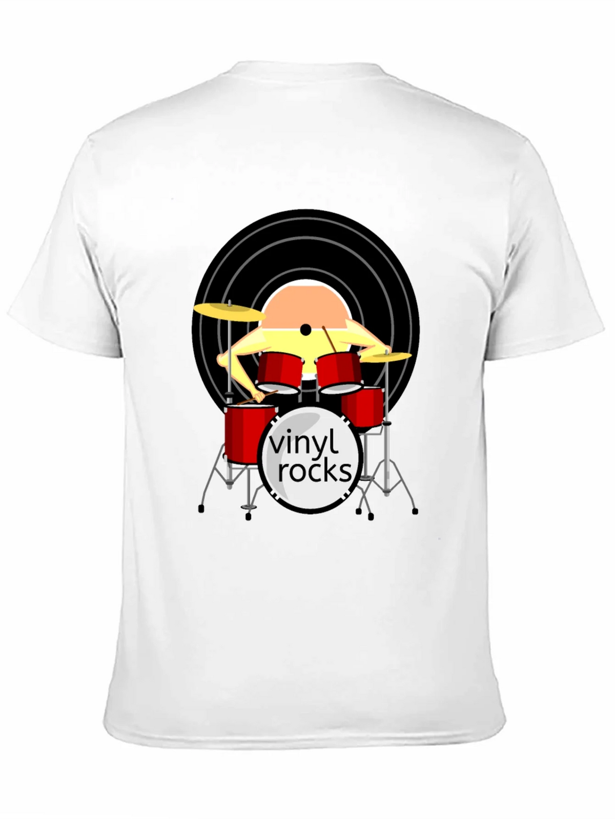 Vinyl Rocks Drum Set Graphic Tee product image 9
