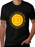Dogecoin Crypto Graphic T-Shirt - Black product image 1