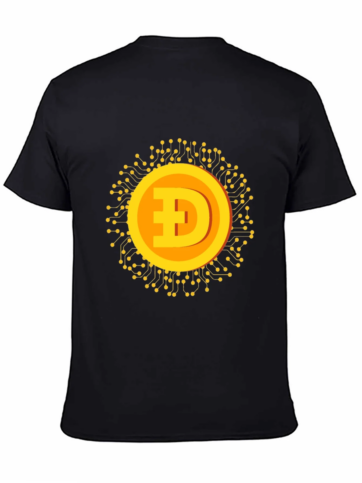 Dogecoin Crypto Graphic T-Shirt - Black product image 4