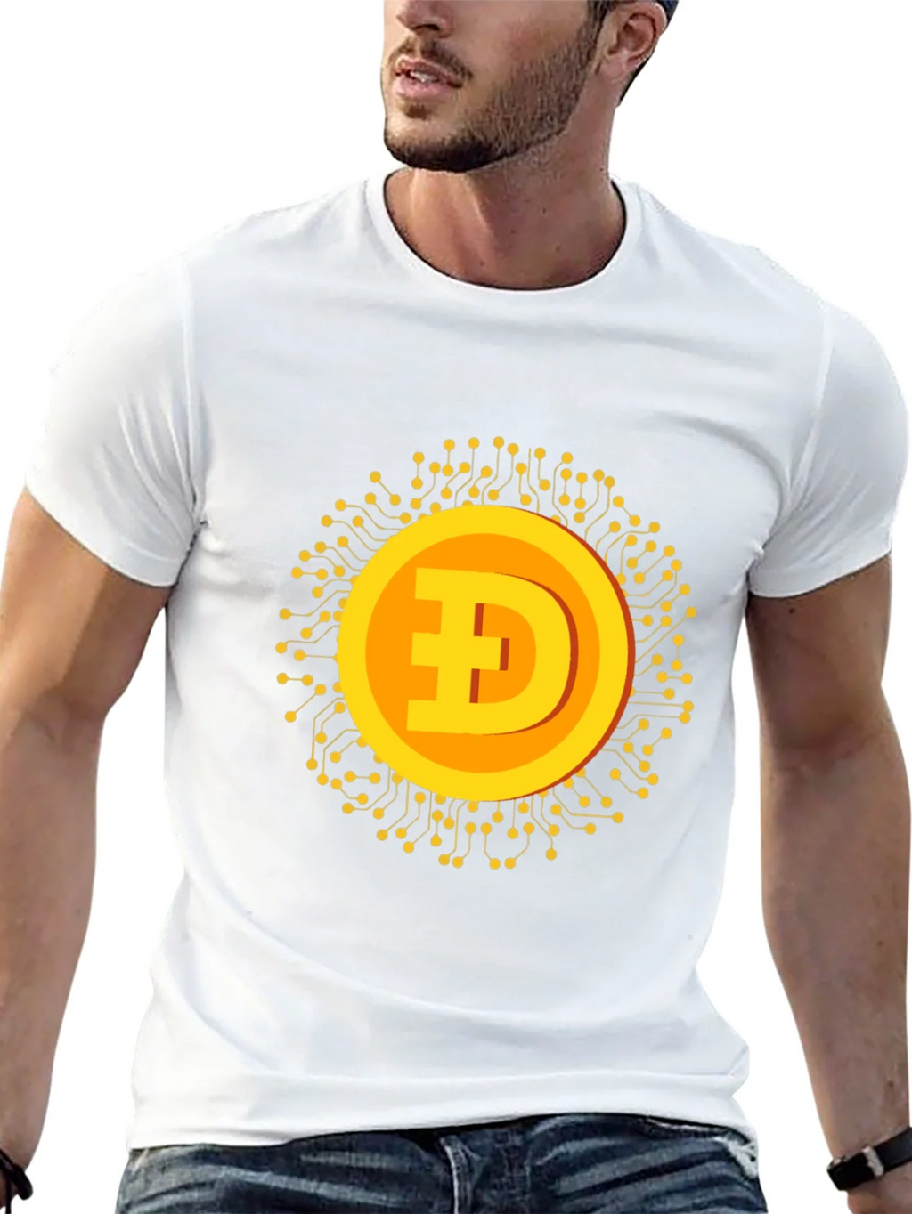 Dogecoin Crypto Graphic T-Shirt - Black product image 11