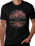 American Raised With Croatian Roots T-Shirt product image 1