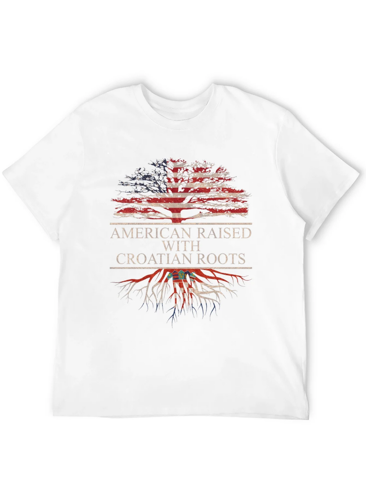American Raised With Croatian Roots T-Shirt product image 7