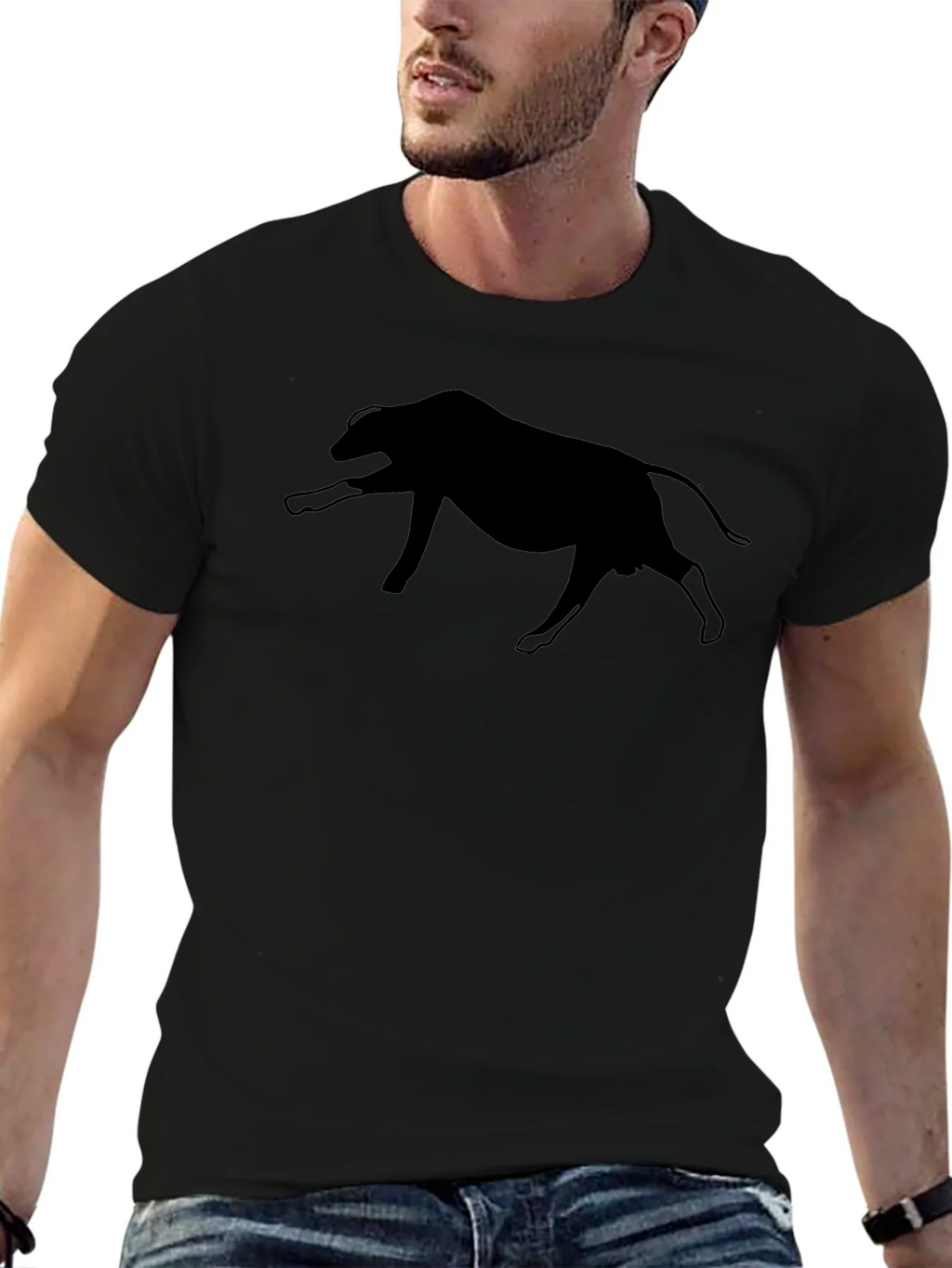 Black Bull Silhouette Tee - Mens Graphic T-Shirt product image 6