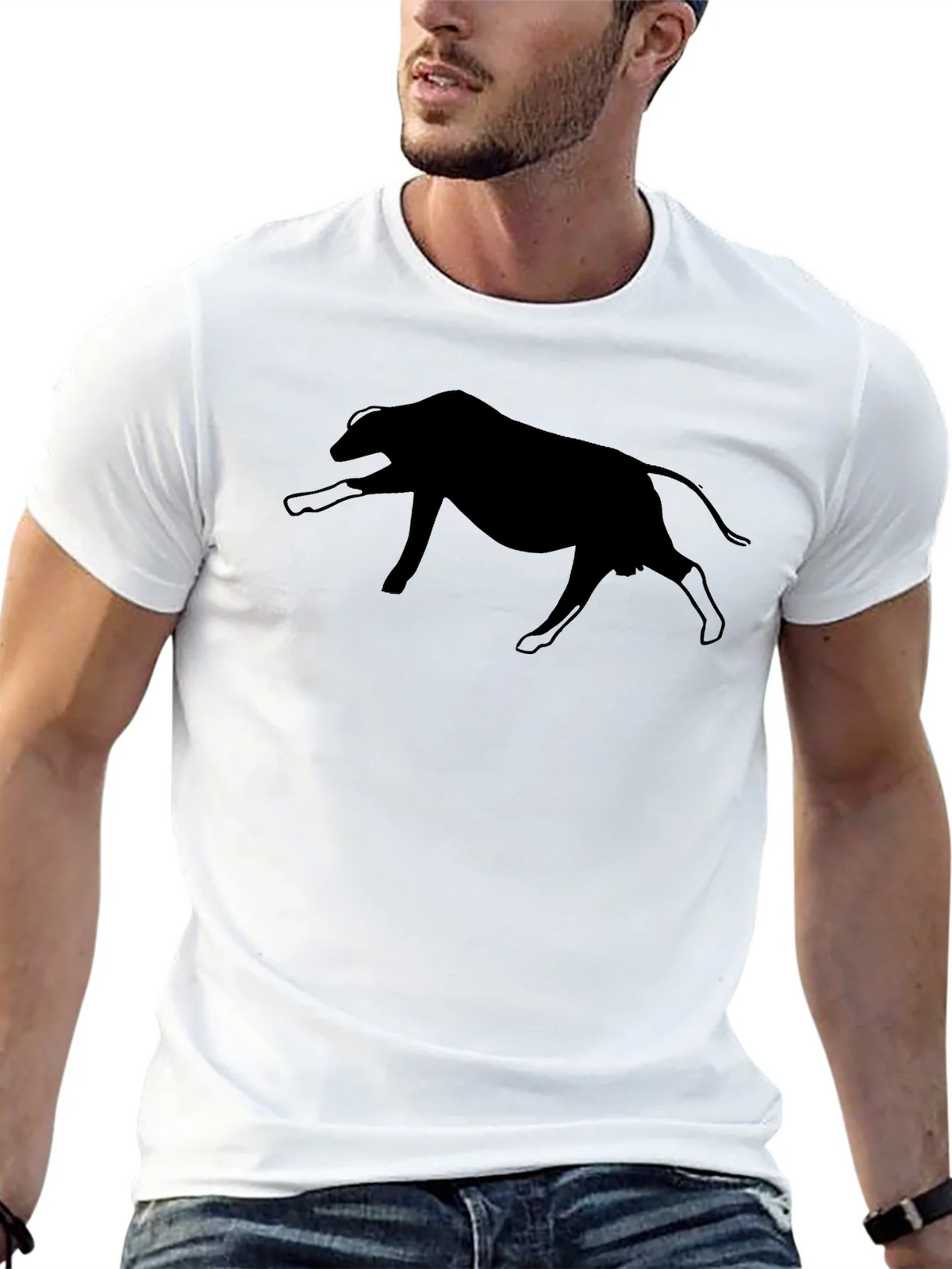 Black Bull Silhouette Tee - Mens Graphic T-Shirt product image 12