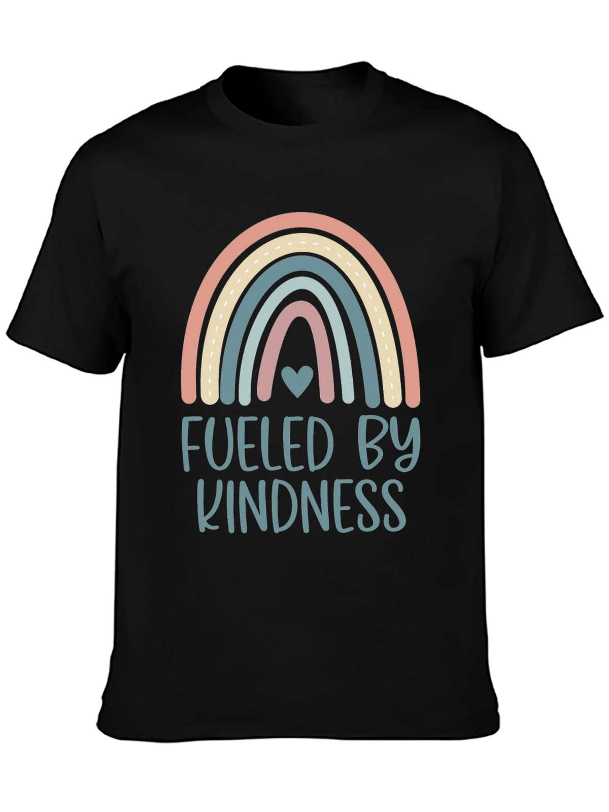 Kindness Fueled Rainbow Graphic T-Shirt product image 3